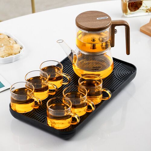 2024新款飘逸杯泡茶壶家用玻璃茶水分离泡茶器吸磁冲茶器套装