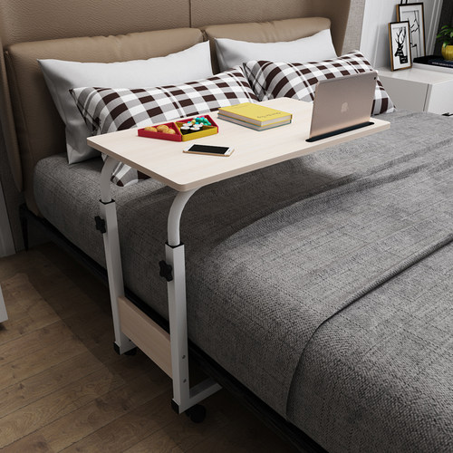 爆款笔记型电脑桌家用卧室桌牀边升降移动桌宿舍懒人桌写字书桌