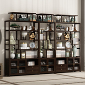 实木博古架家用落地置物茶叶摆放架酒柜客厅隔断中式 多宝阁展示柜