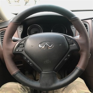 QX50 FX35 QX60 G37 FX37专用手缝方向盘套 G25 2022英菲尼迪Q50L