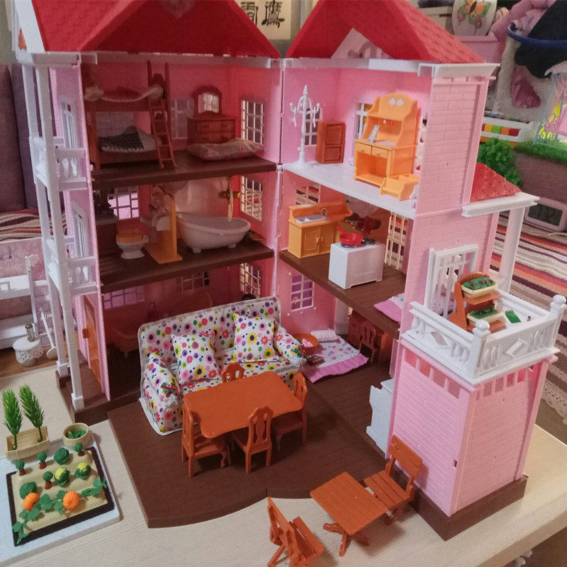 森林灯光大屋套装儿童益智玩具仿真宝宝过家家玩具女男孩