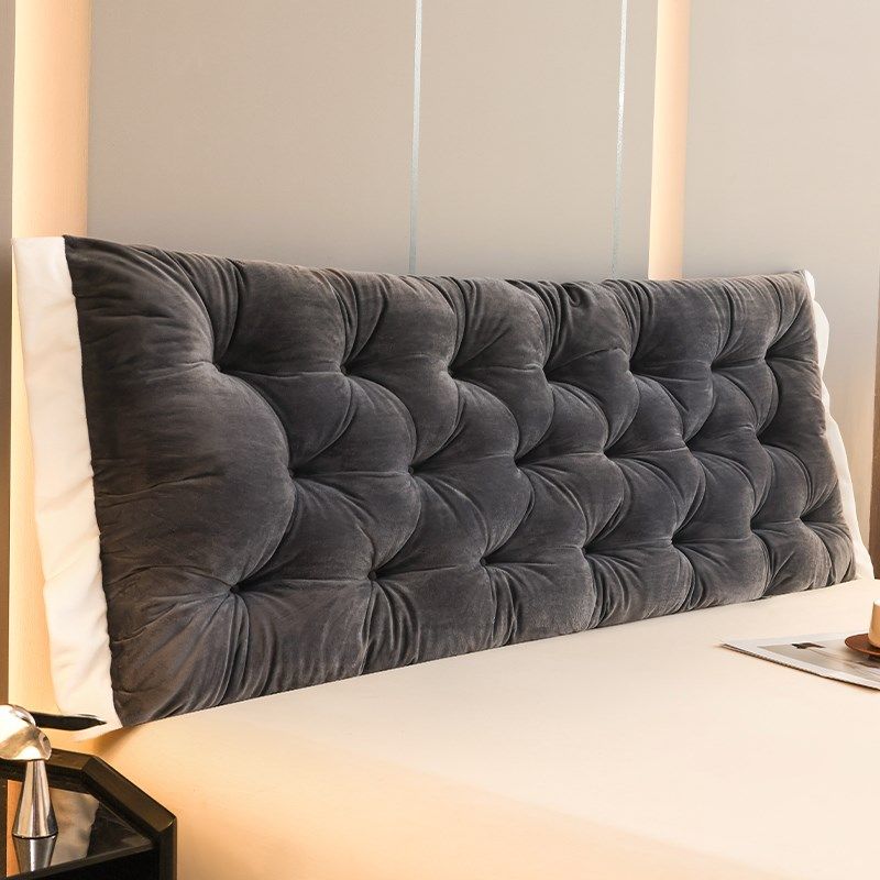 木板床头软包靠背高级感卧室防撞床上靠垫免洗学生宿舍护腰靠枕,居家布艺,床头靠垫,淘宝优惠券,粉丝福利购,淘宝优惠卷