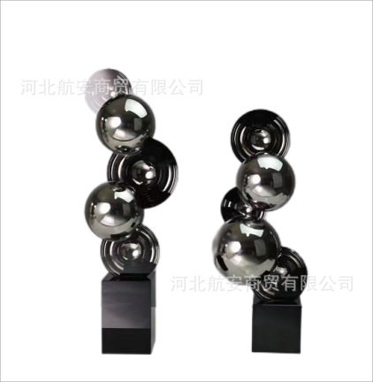 现代简约创意水晶工艺品样板房售楼处桌面书架电视柜软装饰品摆设