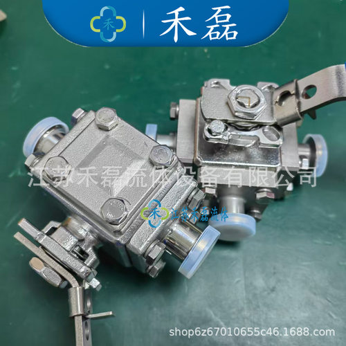 32Φ12.7mm卫生级三通球阀L型T51管外径38全包SS316L不锈钢无滞留