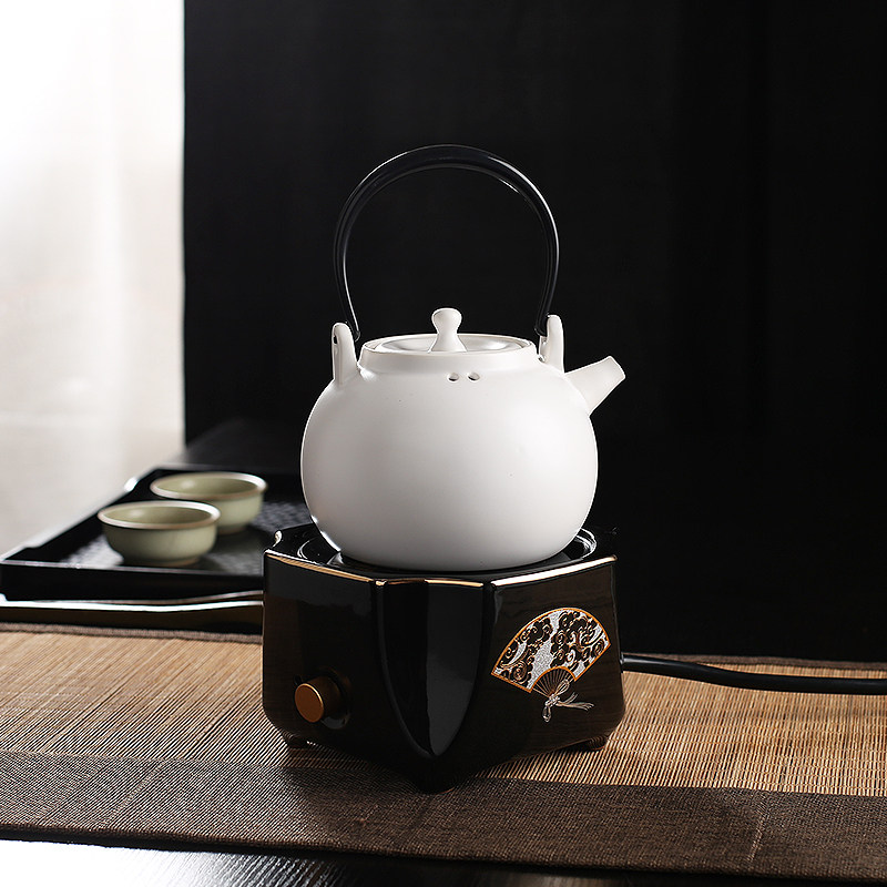 京岛电陶炉陶瓷外壳煮水煮茶器家用智能断电旋钮式办公室用煮茶炉