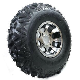 22X10 10寸A字花纹越野真空轮胎铝轮毂 四轮卡丁车沙滩车23X7