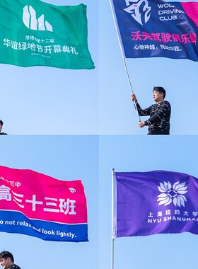 旗帜定做旗子定制edg队旗班旗彩旗校旗设计订制导游旗志愿者小五