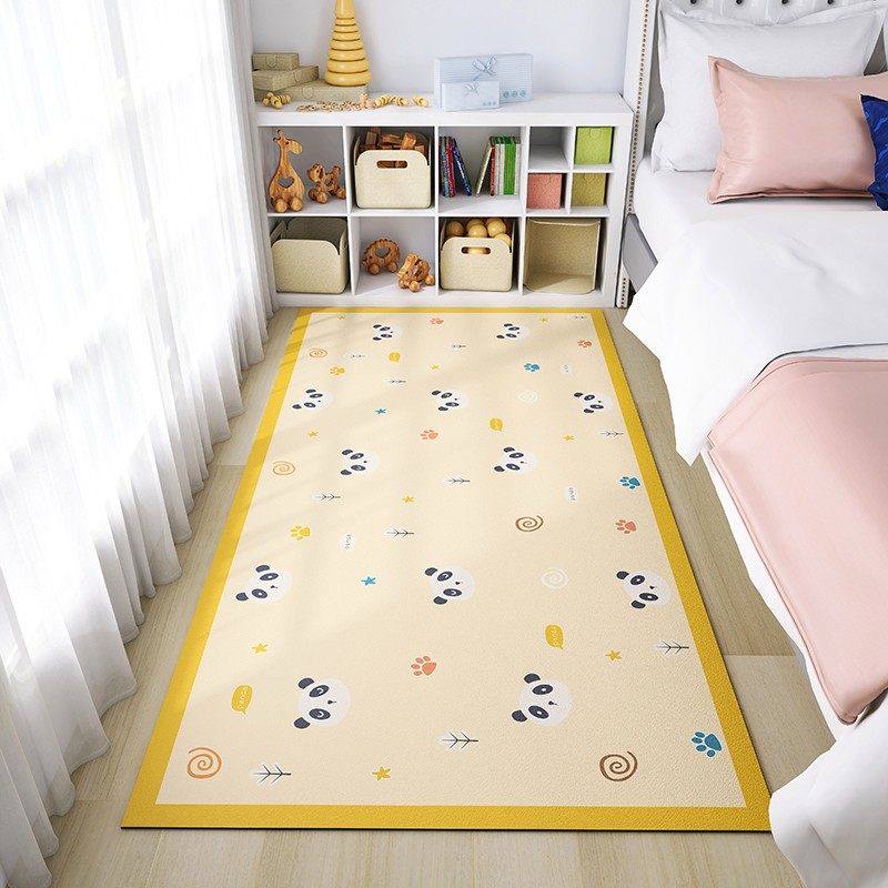 卧室地垫满铺儿童房间可爱床边毯可擦洗pvc家用客厅防摔爬行垫子,居家布艺,家用脚垫,淘宝优惠券,粉丝福利购,淘宝优惠卷