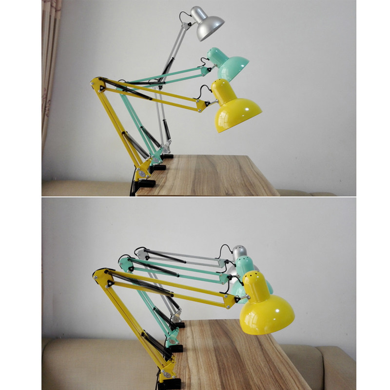 和晖 LED长臂折叠护眼学习工作台灯夹子床头桌面美甲纹绣绘画主播,家装灯饰光源,阅读台灯(护眼灯/写字灯),淘宝优惠券,粉丝福利购,淘宝优惠卷