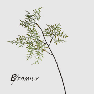 仿真花卉绿色南天竹假花家居样板房餐客厅玄关绿植花艺装饰桌面