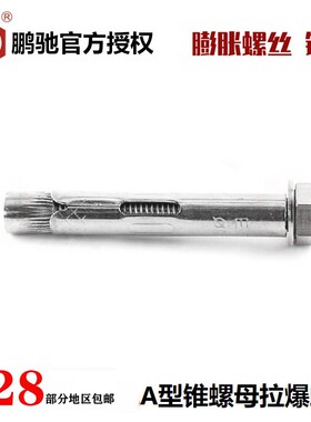 EG鹏驰内置式外六角内膨胀螺丝A型锥螺母拉爆螺栓M6.5M8M10M12M16