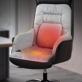 加热坐垫 发热坐垫可坐可躺12v热椅垫 办公室腰靠坐垫靠垫一体冬季