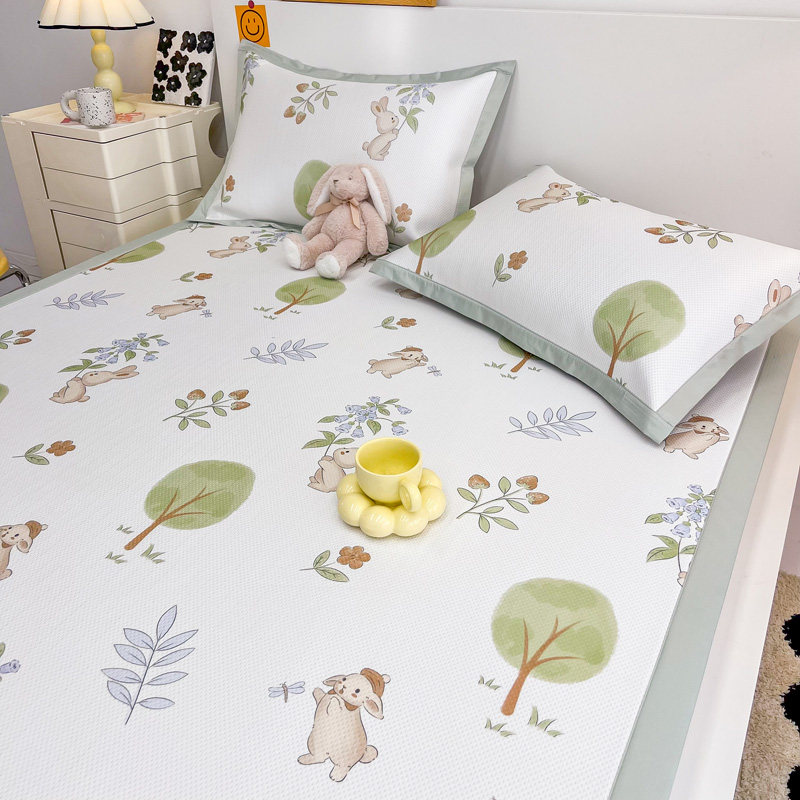 满天星夏季藤席冰丝凉席三件套夏天2024新款可水洗家用软席子宿舍,床上用品,冰丝席,淘宝优惠券,粉丝福利购,淘宝优惠卷