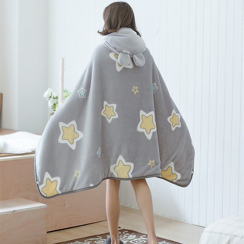 秋冬季珊瑚法兰绒毛毯懒人毯办公室午睡空调毯披肩披风斗篷休闲毯,床上用品,休闲毯/毛毯/绒毯,淘宝优惠券,粉丝福利购,淘宝优惠卷