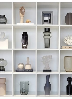 样板房客厅创意家居酒柜软装饰品家居摆件工艺品相架组合ZH2538