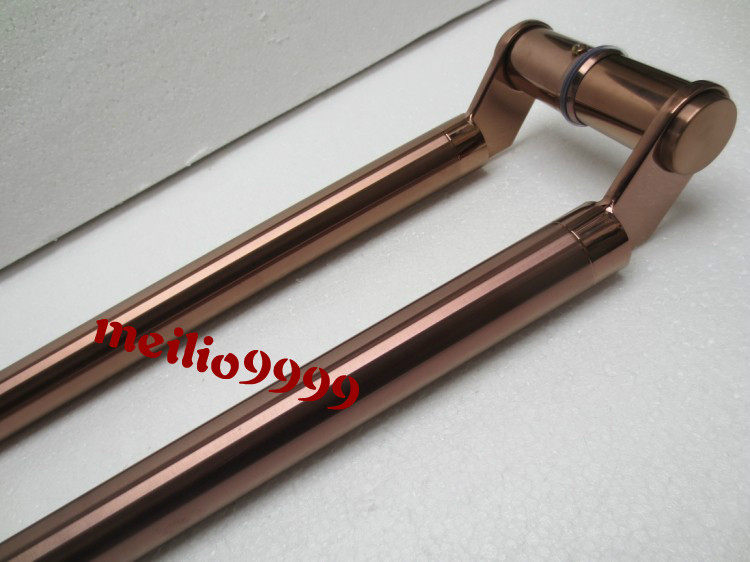 不锈钢大门拉手玻璃门拉手镀玫瑰金 KTV包厢酒店欧式彷古大门拉手