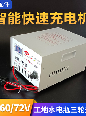 电动三轮车大功率水电瓶48v60v72v铅酸蓄电池快速充电机