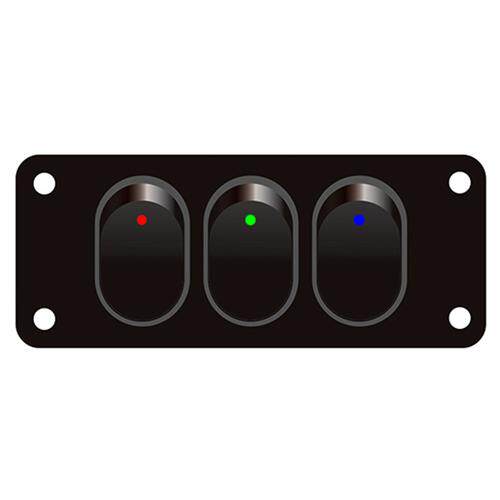 汽车组合开关面板船型翘板12V30A大电流改装电源控制货车越野车