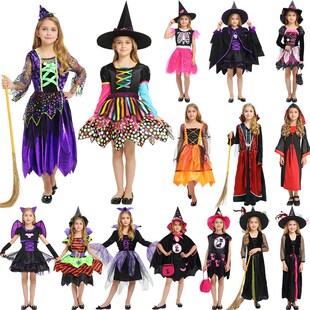 kids and girls Halloween costumes服装 for vampire costumes