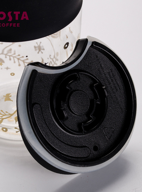 COST层隔热玻璃水杯子带盖咖啡杯随行办公室女生便携耐高温