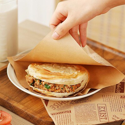 Greaseproof Hamburger Sandwich Wrappers 50 Pcs