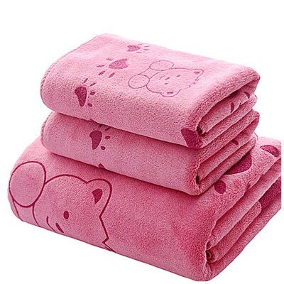 3PCS Shower Towels Bath Towel Men Women Towels Bathing Hotel