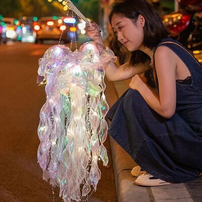 Creative Jellyfish Lamp Jellyfish Hanging Decoration Wind