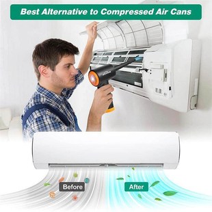 60000 RPM Cordless 3-speed Air Duster Compressed Blower Elec