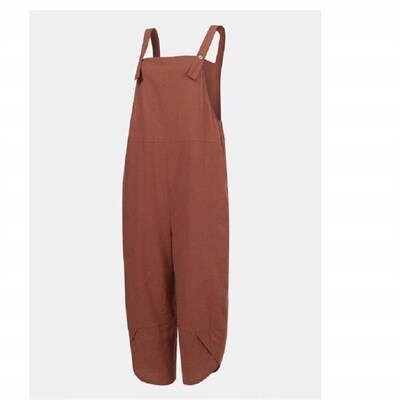 Womens 9-point overalls 女装九分背带裤