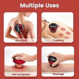 Electric Vacuum Cupping Massage Body Cups Anti-Cellulite The