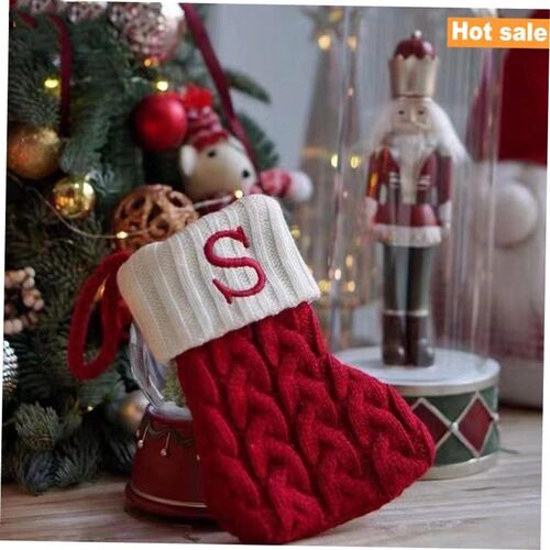 Knitted Christmas  stockings Christmas tree decoration Socks