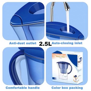 Water Pitcher With Filter Household Water Purifier 3 Filters