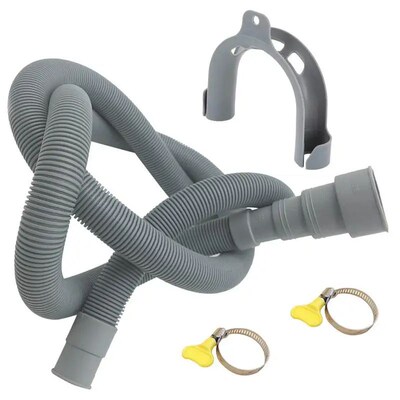1.5/2/3/4M PVC Washing Machine Dishwasher Drain Waste Hose E