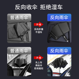 1骨全自动反向伞折叠雨伞男车载超大号加固加厚结实抗风晴雨两用