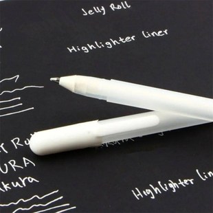 White Ink 0.8MM Gel Pen Unisex Pen Gift For Kids Stationery