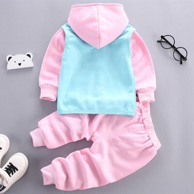 Autumn Winter Baby Boys Clothes Sets Thick Fleece Cartoon Be