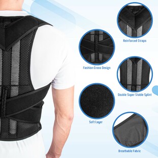 Brace Posture 姿势驼背矫正带 Lumbar Shoulder Corrector Belt