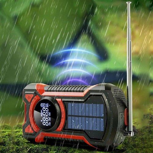 5000mAh Hand Crank Solar Power Radio Portable AM/FM/NOAA