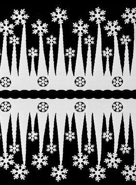 2pcs/lot Christmas White Snowflake Artifical Snow Ice Strip