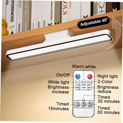 Desk Lamp LED USB Rechargeable Light Stepless Dimming Table