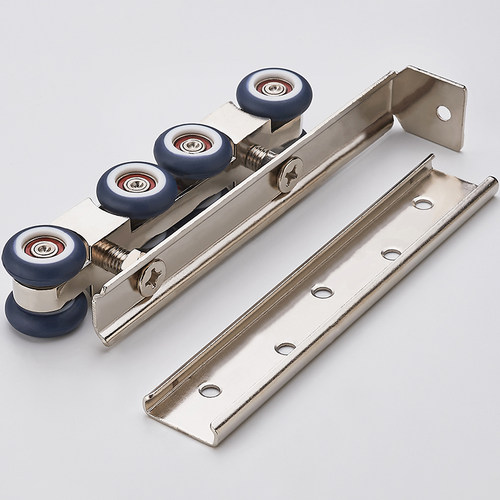 新款移门吊轮玻璃木门静音吊轨轮阳台推拉门移门轮吊滑轮一副2只