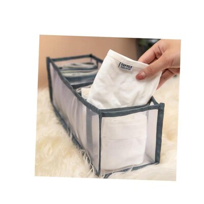 storage box 7 grids bra organizer foldable drawer organizer