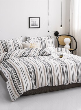 100% cotton Bed sheets set duvet cover bedding blanket 4sets