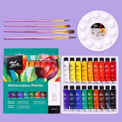 montmarte水彩watercolor paint set gouache  paint aquarelle