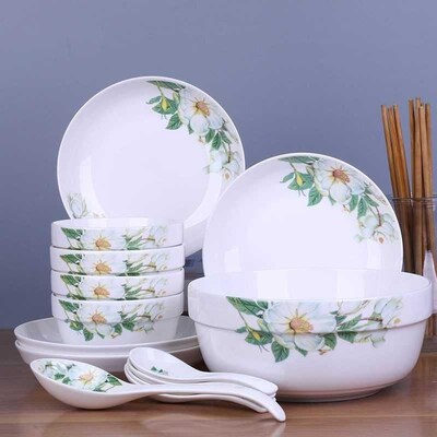 head bowl dishes set home eating bowl chinese tableware di