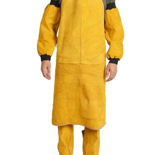 电焊工防烫焊工牛皮围裙 耐高温隔热全皮围腰防阻燃焊接防护服