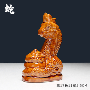 新款 陶瓷十二生肖摆件鼠牛虎兔龙蛇马羊猴鸡狗猪客厅招财家居摆设
