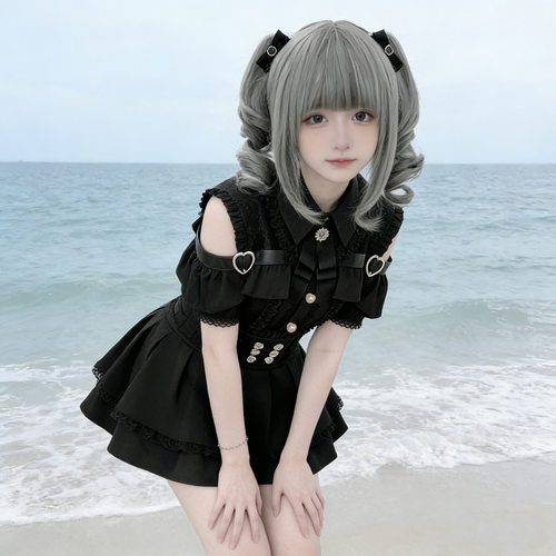 亚文化甜心邂逅jk制服两件套夏季