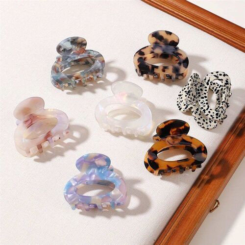 Sweet Mini Acetate Hair Clip for Women Girls Hair Claw Chic