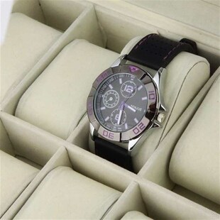 Display BOX Watch Collection Organizer Jewelry Grid Case